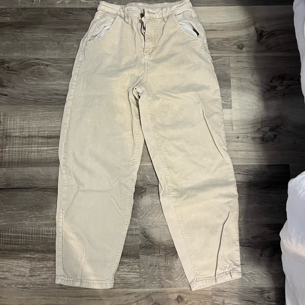 Straight leg corduroy pants
